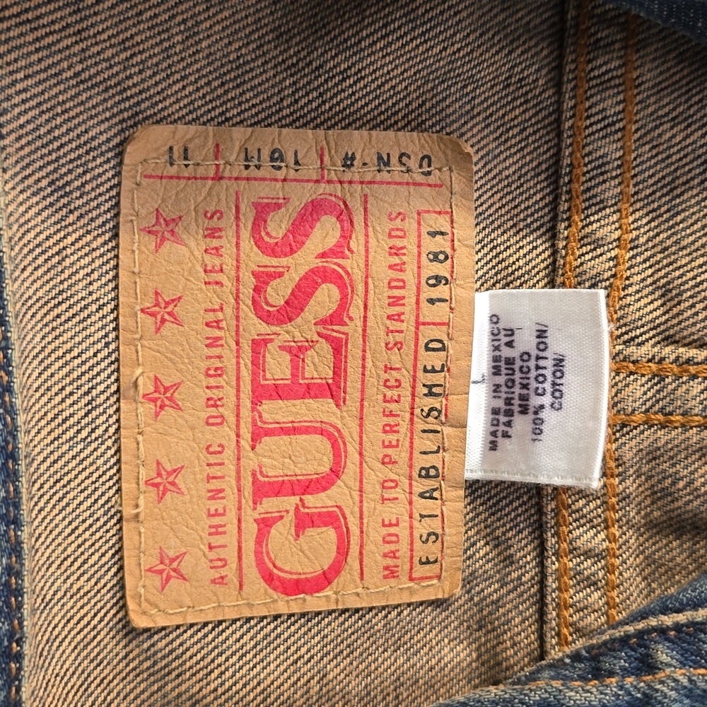 GUESS DENIM JACKET SIZE L - Picture 7 of 13